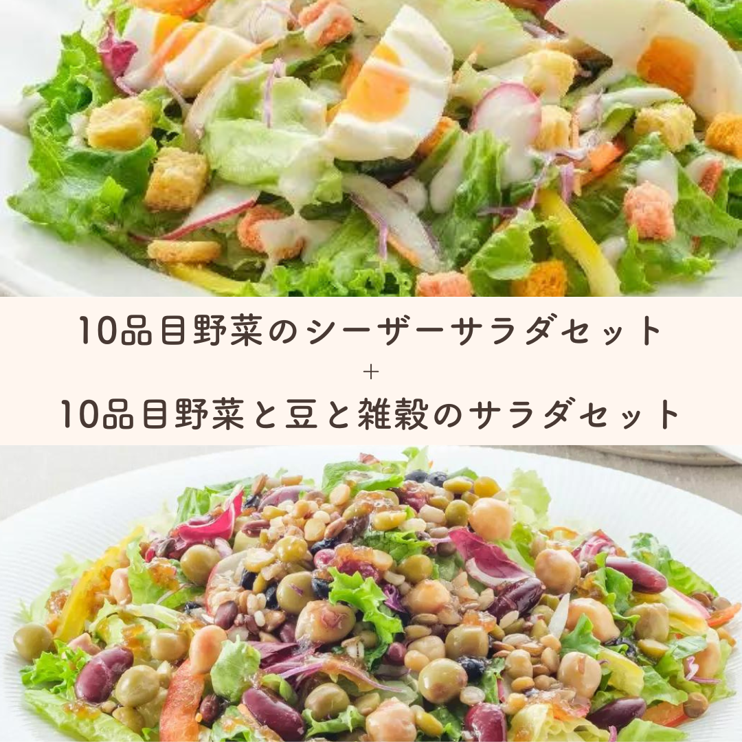 【掲載終了】【サラダ2回分】10品目の野菜を使ったサラダ(3～4