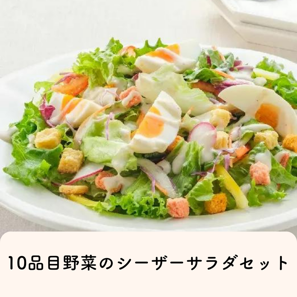 掲載終了】【サラダ2回分】10品目の野菜を使ったサラダ(3～4人前)を2回