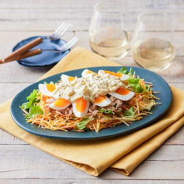 金美人参とゆでたまごのデリサラダセット(2人前) Qummy