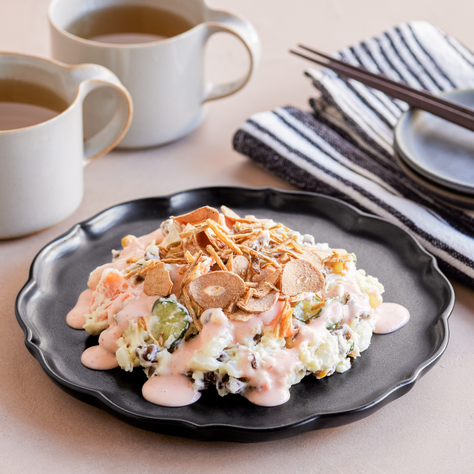 夕食にも！サクサク食感のホット明太ポテサラセット(2人前) Qummy