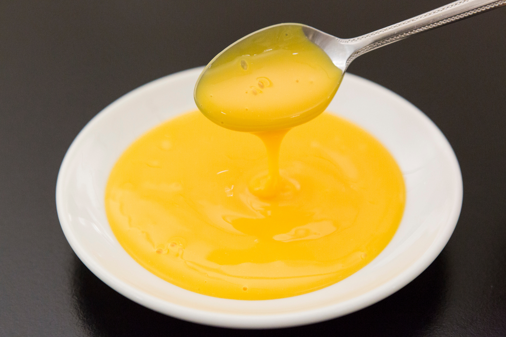 キユーピーが独自に開発した新素材「熟成卵黄」