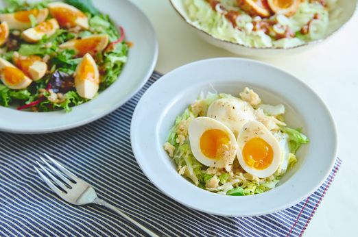 「タレで食べるたまご」が主役！たんぱく質がとれる「パワーサラダ」レシピ3選