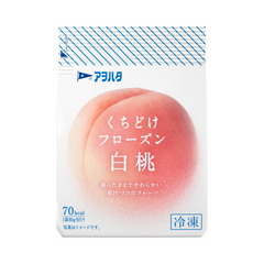くちどけフローズン　白桃80g｜アヲハタ