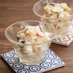 にんにく風味！オリーブとクルトンのポテサラ≪世界を味わうマヨ≫≪マヨネーズ100周年≫Qummy