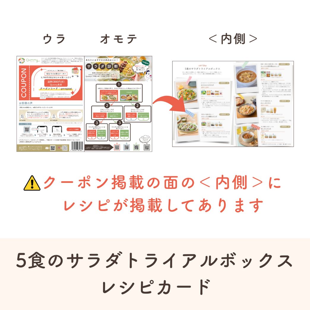 販売終了】5食のサラダトライアルボックス | Qummy（キユーミー）