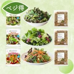 パッケージサラダ3種＆サラダソース きのこ3袋セット