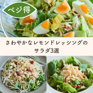 レモンドレッシングのさっぱりサラダ