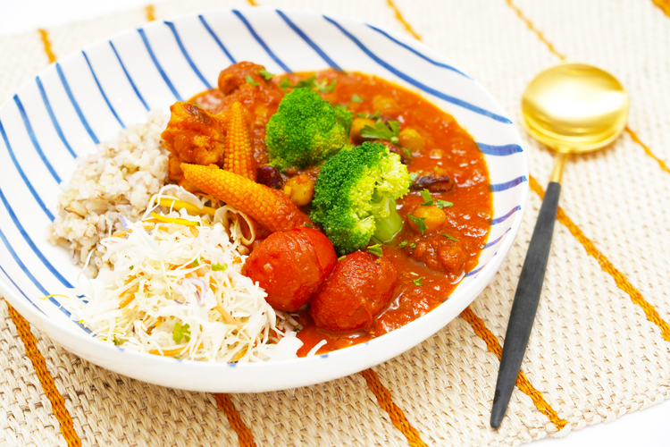 ④鶏肉と豆のグルテンフリーカレー（2人前）