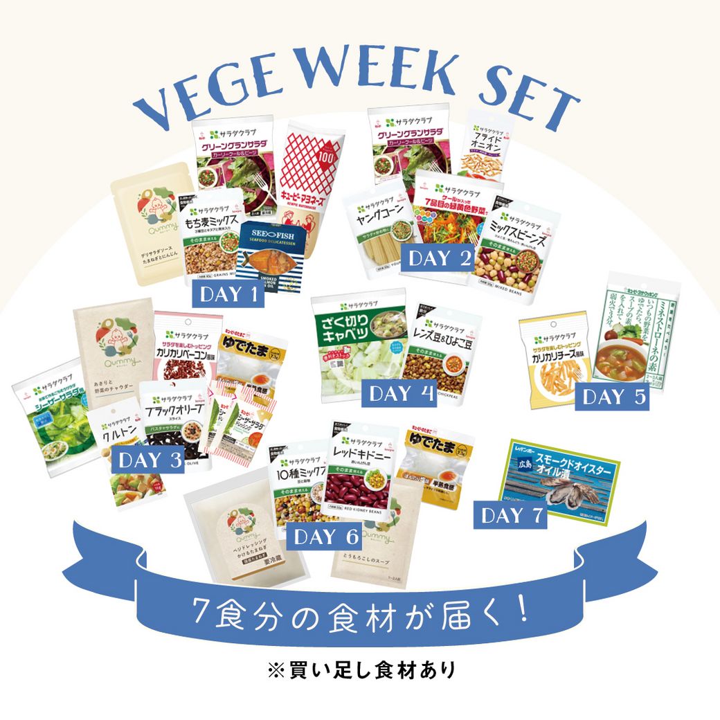 新しい野菜の楽しみ方が見つかる！人気講師監修「VEGE WEEK」セット、期間・数量限定で再販決定！