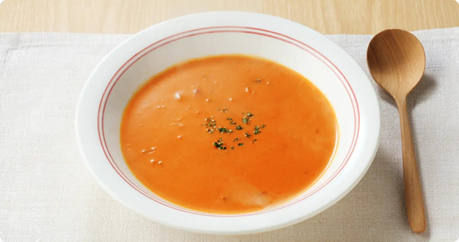 オマールとトマトのビスクのイメージ