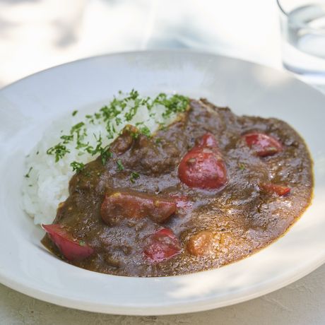 トマトと牛肉のカレー